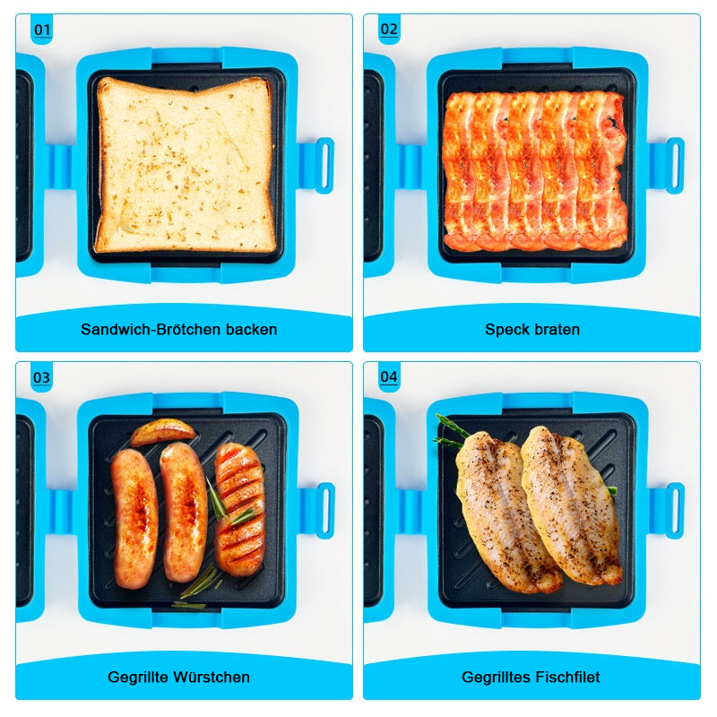 🔥Neu 2026: Nur €29,99 für kurze Zeit!🔥Mikrowellen-Toaster & Sandwichmaker für schnelles Kochen