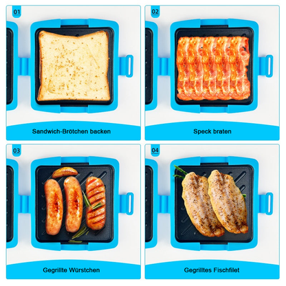 🔥Neu 2026: Nur €29,99 für kurze Zeit!🔥Mikrowellen-Toaster & Sandwichmaker für schnelles Kochen