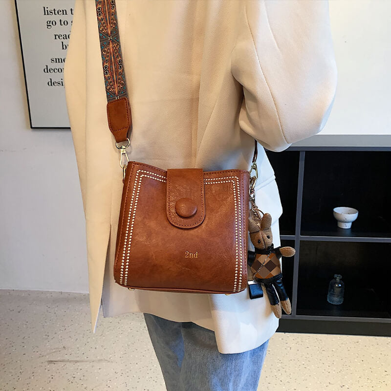 🎄Vintage Modetasche mit verstellbarem breitem Schulterriemen👜