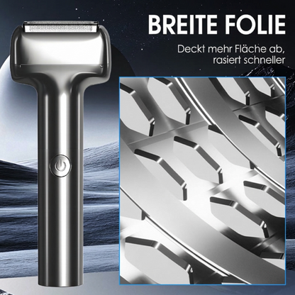 🧔 Folienrasierer für Herren｜Wiederaufladbar, 60Min Akku, IPX6 waschbar & flüsterleise für empfindliche Haut