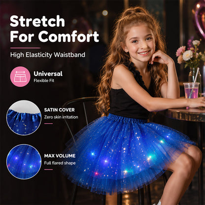 💕 50% RABATT! ✨ Magischer LED-Tutu-Rock – Leuchtend, leicht & verspiel – Ideal für Partys, Festivals & besondere Anlässe 🌸