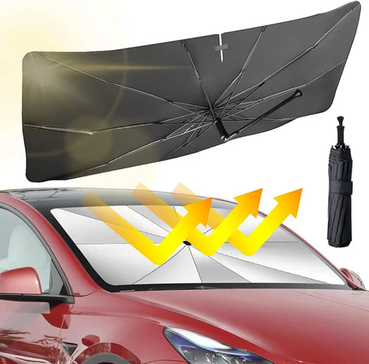 ⏳Begrenzte Zeit -50 %💥Zusammenklappbarer Autoschirm - Schutz vor Hitze und UV-Strahlen ☀️☂️ - Ideal, um Ihr Auto kühl zu halten!
