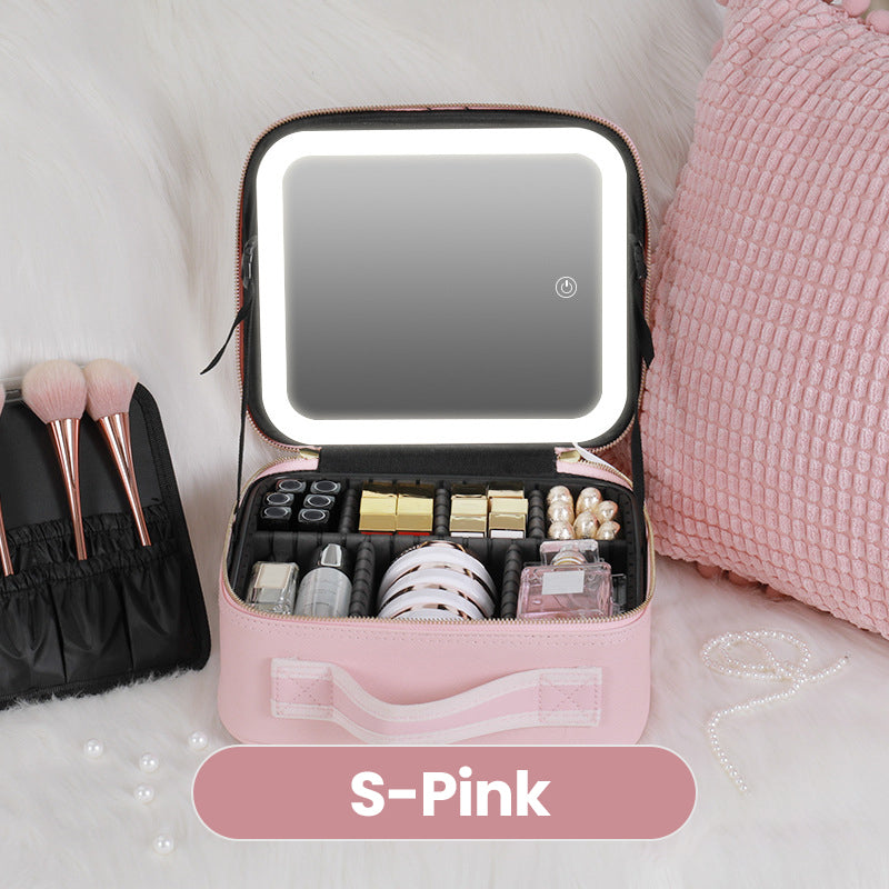 ✨ 50% RABATT & Versandkostenfrei ✨ Makelloses Schminken überall – Tragbare Kosmetiktasche mit LED-Spiegel! ✨