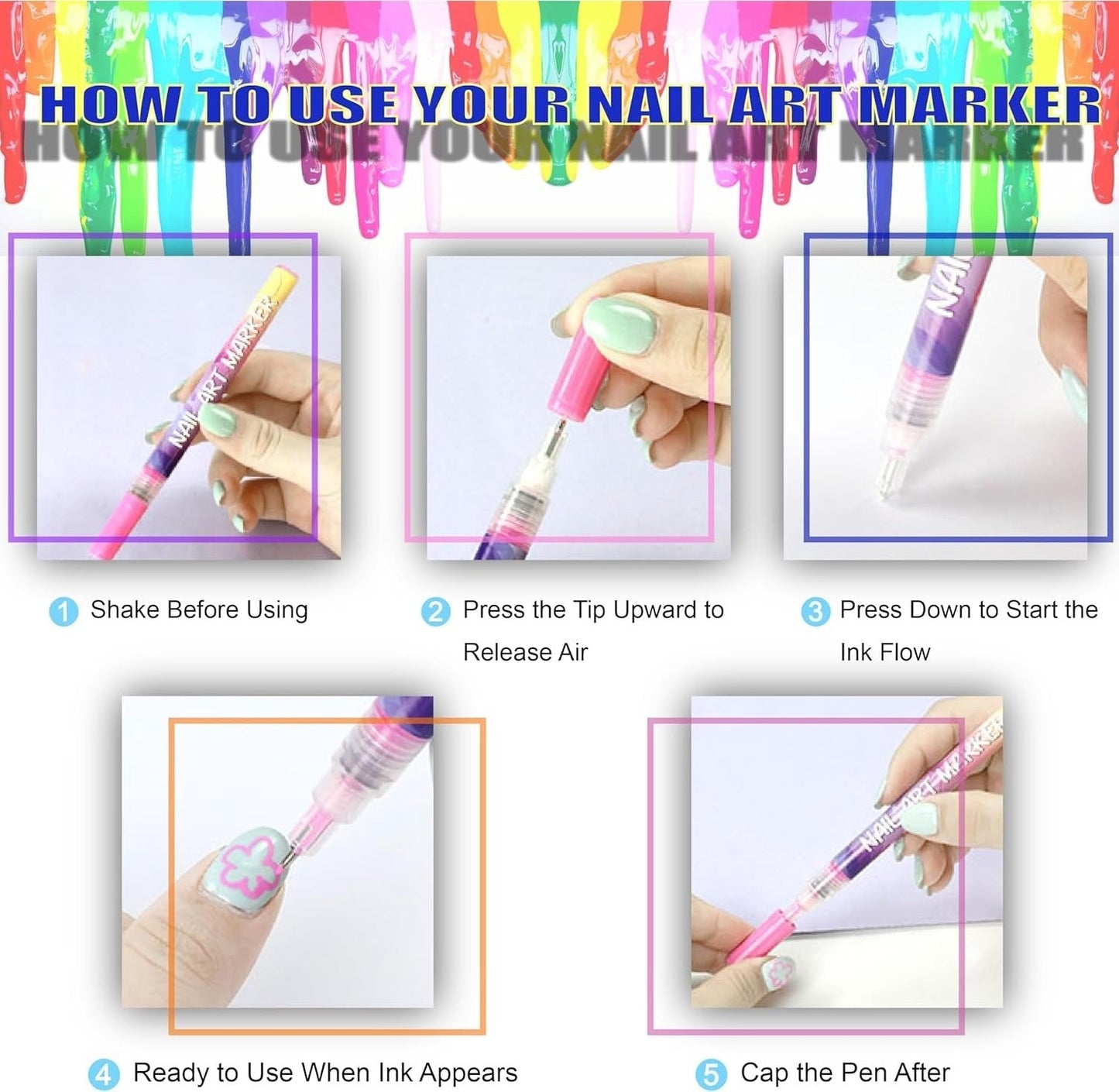 🎁✨ Nagellack-Set mit 12 Farben für kreative Designs 💅🎨