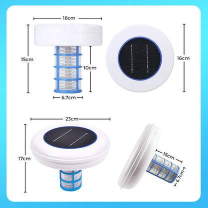 🌞Solar-Ionisator für dauerhaft glasklares Schwimmbadwasser – Reduziert Chlor bis zu 80%, umweltfreundlich & wartungsarm ✨