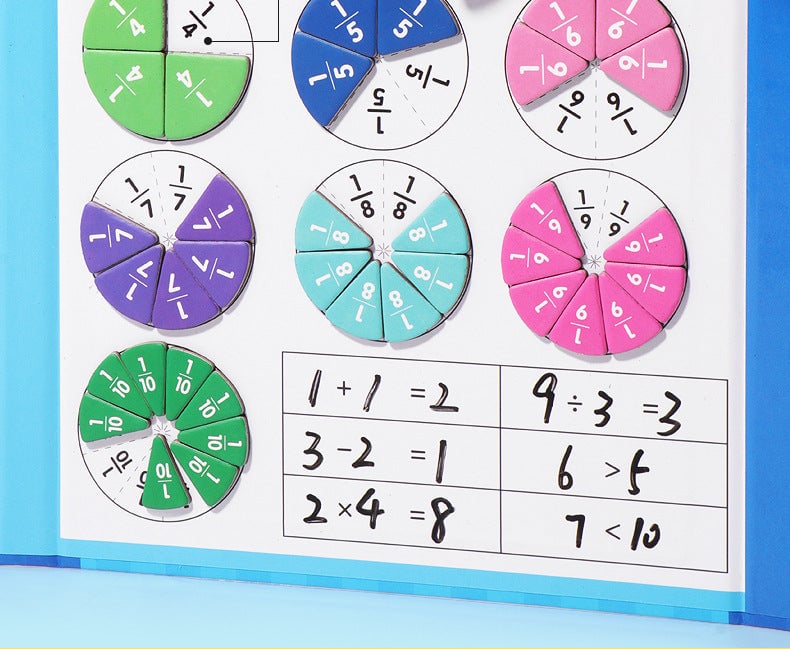 🧩50% RABATT! 🎨 Magnetisches Bruchbuch-Puzzle für Kinder – Lehrreich, Sicher & Förderung der Feinmotorik ✨