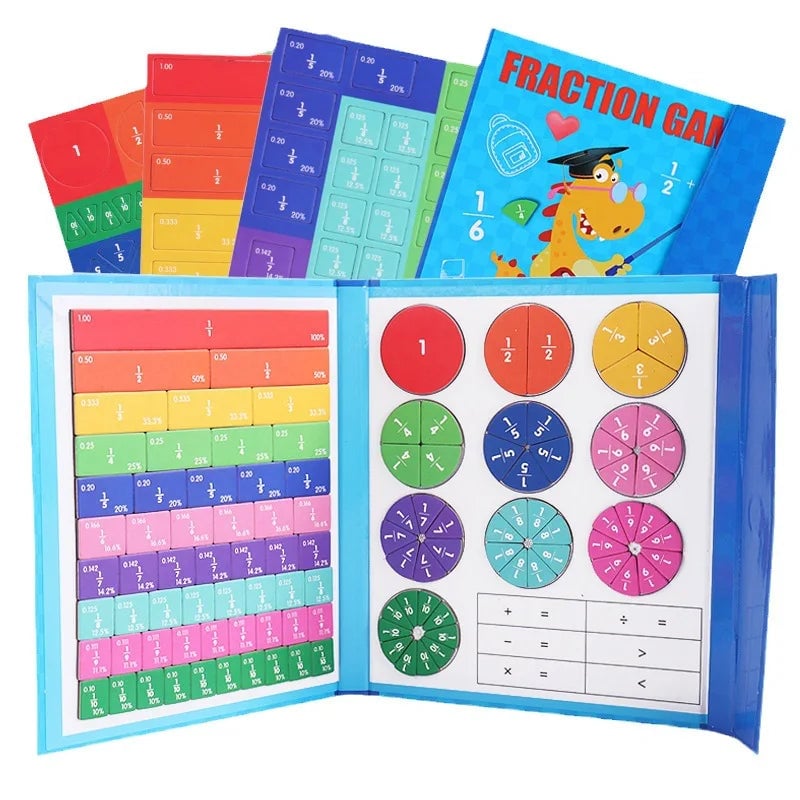 🧩🎨 Magnetisches Bruchpuzzle für Kinder – Entwickelt Feinmotorik & Lernspaß ✨🛡️ Sicher und langlebig für kreative Entdeckungen