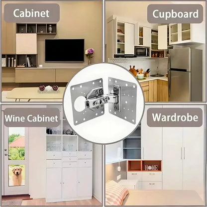 🛠️ HingePlate DIY Möbelscharniere Reparatur Seitenplatte 🏠 Einfache Scharnierreparatur
