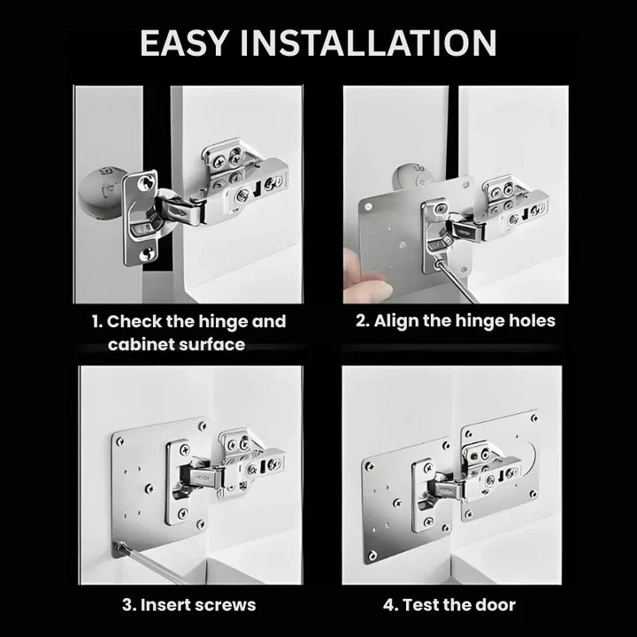 🛠️ HingePlate DIY Möbelscharniere Reparatur Seitenplatte 🏠 Einfache Scharnierreparatur