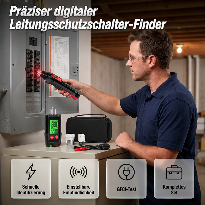 📢Mid-Season Sale: −50% nur für kurze Zeit⏰Digital Circuit Breaker Finder and Outlet Tester Kit – Sicherungen finden, Steckdosen testen – in Sekunden 🔌🛡️
