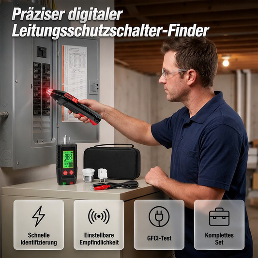 📢Mid-Season Sale: −50% nur für kurze Zeit⏰Digital Circuit Breaker Finder and Outlet Tester Kit – Sicherungen finden, Steckdosen testen – in Sekunden 🔌🛡️