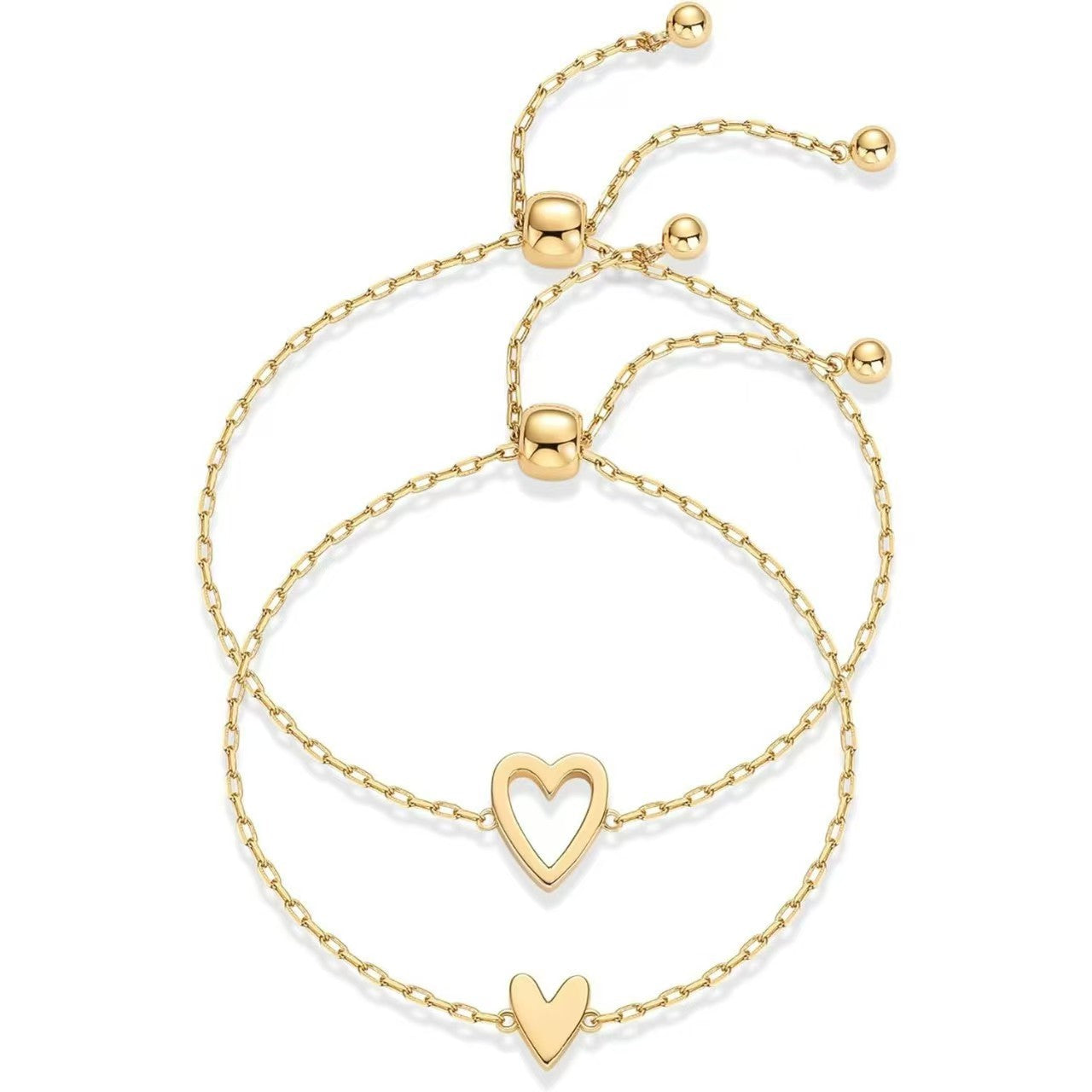 🏆Blitzangebot 50% RABATT✨Vergoldetes Forever Bond Armband-Set❤️
