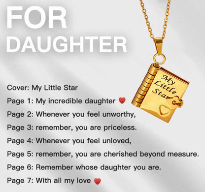 💗 Mein kleiner Sternenbuch-Anhänger für die Liebsten | Zeitloses Geschenk der Liebe an die Familie