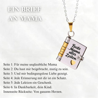 💖📖 50% RABATT! Herz-Buch-Halskette Aufklappbar – Besonderes Geschenk für Familie & Liebste ✨
