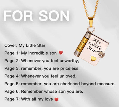💗 Mein kleiner Sternenbuch-Anhänger für die Liebsten | Zeitloses Geschenk der Liebe an die Familie