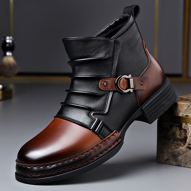 👞🔥JETZT 50 % RABATT! ⏰ Herren-Ankle-Boots aus echtem Leder – Strapazierfähig, stylisch und ganztägiger Tragekomfort für Freizeit und Beruf 🔧
