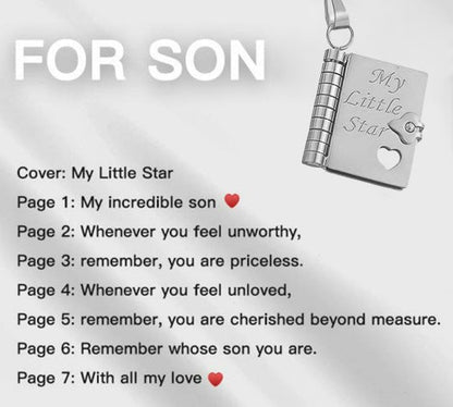 💗 Mein kleiner Sternenbuch-Anhänger für die Liebsten | Zeitloses Geschenk der Liebe an die Familie