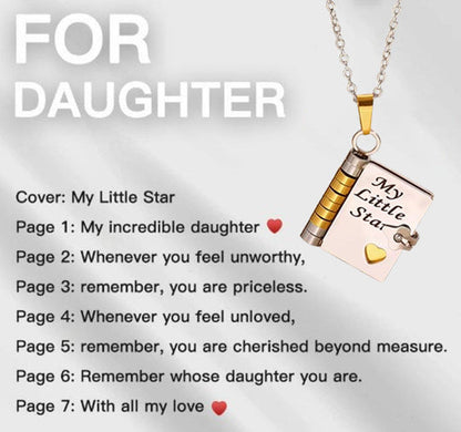 💗 Mein kleiner Sternenbuch-Anhänger für die Liebsten | Zeitloses Geschenk der Liebe an die Familie