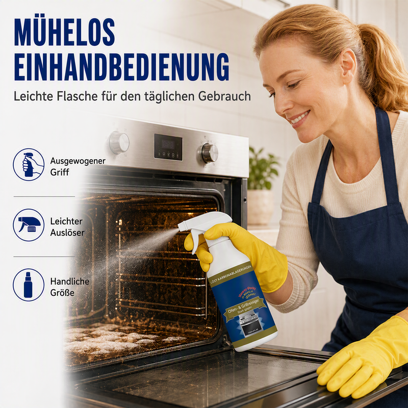 📢📢50 % Rabatt!!🎁✨ Hochwirksames Reinigungsspray für Backöfen und Kochfelder