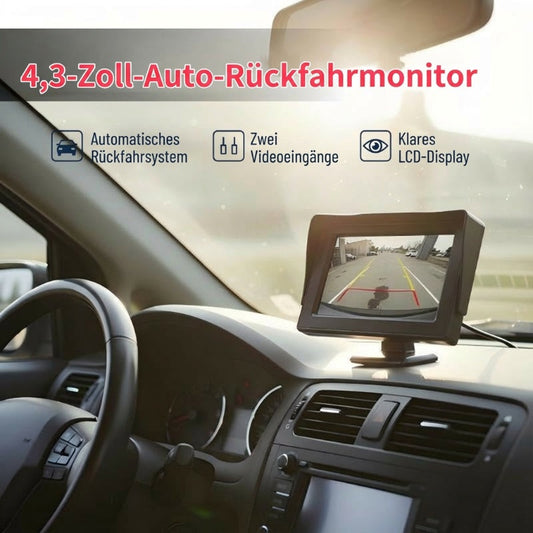 🎉 Neujahrsangebot -50%! 🚗 4,3-Zoll Auto-HD-Monitor: Doppelte Videoeingänge + Rückfahrpriorität – Klare Bilder für sicheres Fahren und Unterhaltung!