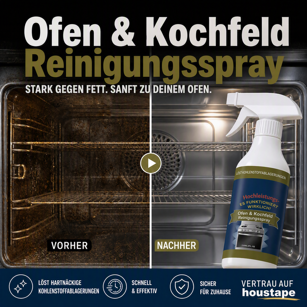 📢📢50 % Rabatt!!🎁✨ Hochwirksames Reinigungsspray für Backöfen und Kochfelder