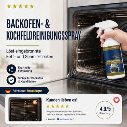 📢📢50 % Rabatt!!🎁✨ Hochwirksames Reinigungsspray für Backöfen und Kochfelder