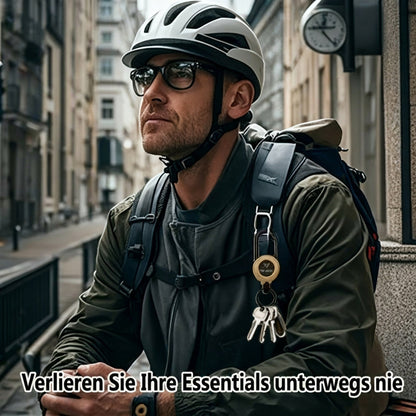 🏆Schlüsselanhänger mit ausziehbarem Karabinerhaken 🎣 – 65 cm langes Stahlband, robuster Ausweishalter, leichtes EDC-Accessoire für Schlüssel, Ausweise und den Einsatz im Freien