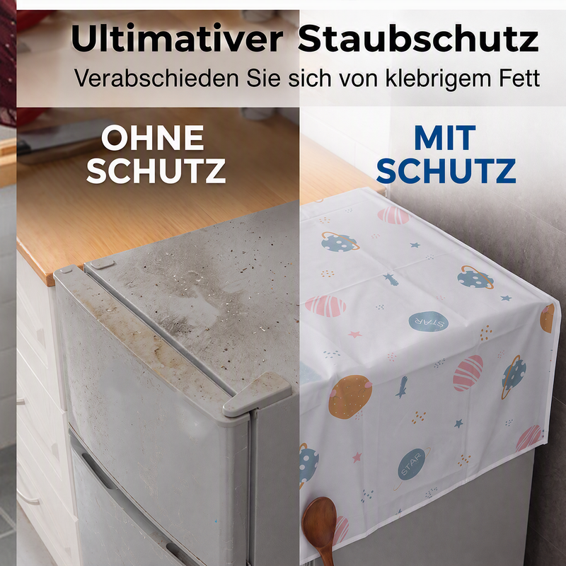 🔥 Schnäppchen! ✨ Staubschutzabdeckung für Kühlschrank 🧊 | Einfache Montage & Staubabwehr