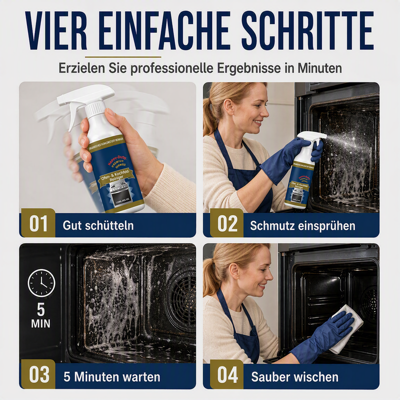 📢📢50 % Rabatt!!🎁✨ Hochwirksames Reinigungsspray für Backöfen und Kochfelder