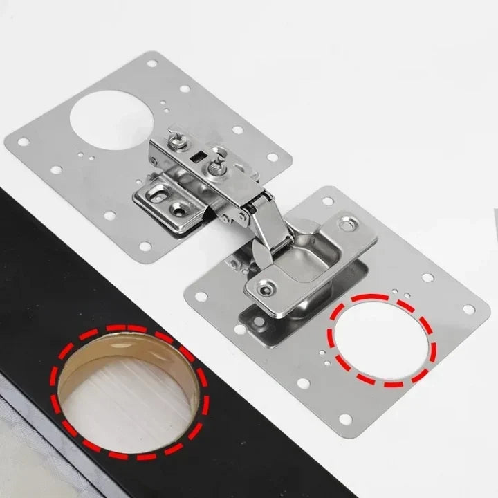 🛠️ HingePlate DIY Möbelscharniere Reparatur Seitenplatte 🏠 Einfache Scharnierreparatur