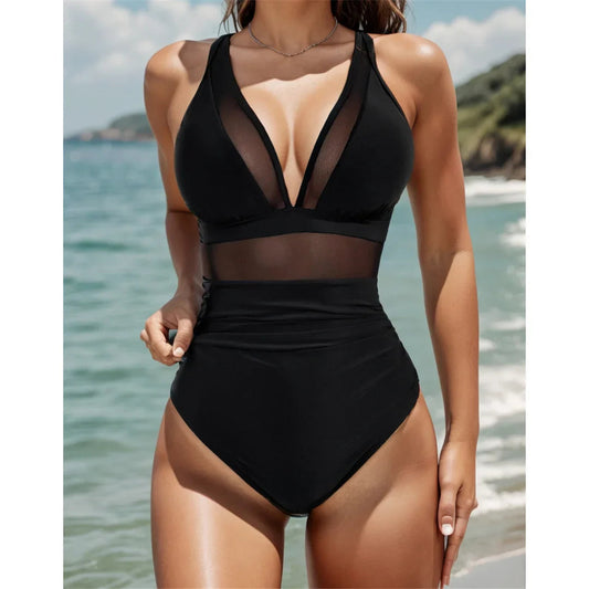 ⏳Begrenzte Zeit 50% Rabatt💥👙Mesh Tummy Control Badeanzug🏝️