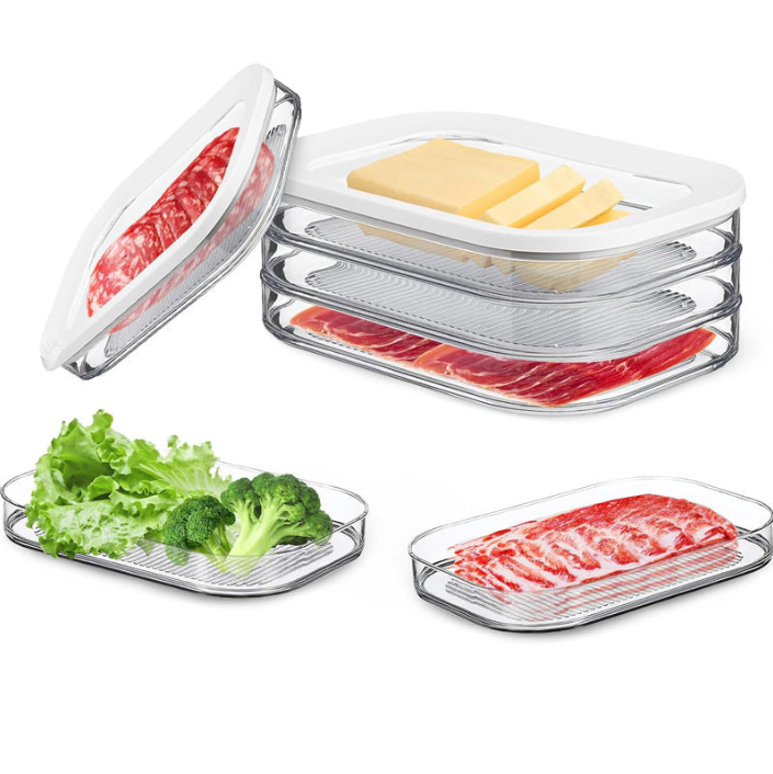 🥗 50% RABATT! 🧊 Frischhaltedose mit Deckel – Transparent, für Kühlschrank & Gefrierfach ✨