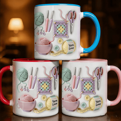 💎 LETZTER TAG: 50% AUF DIE „YARN LOVE“-TASSE! 💎 Perfektes Geschenk für Bastelfreunde – Spülmaschinenfest ✨