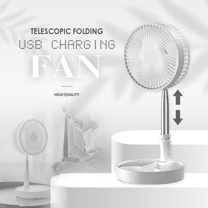 ⏰ 50 % RABATT – 🔋Wiederaufladbarer, zusammenklappbarer USB-Teleskopventilator – leise, um 180° schwenkbar, 4 Geschwindigkeitsstufen, tragbar ✨