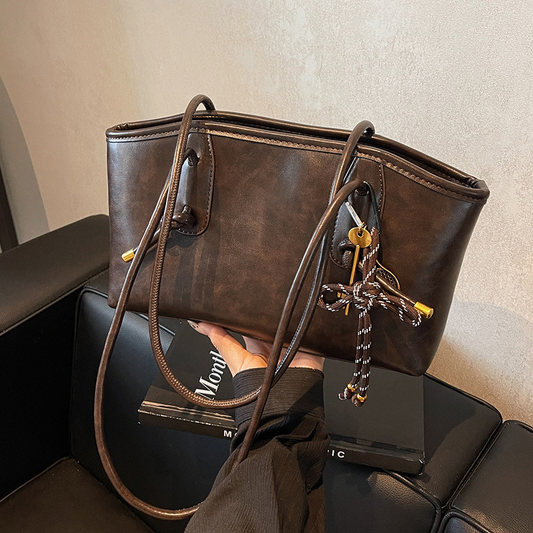 👜✨ Vintage-Umhängetasche aus PU-Leder für Damen – Zeitlos schön!