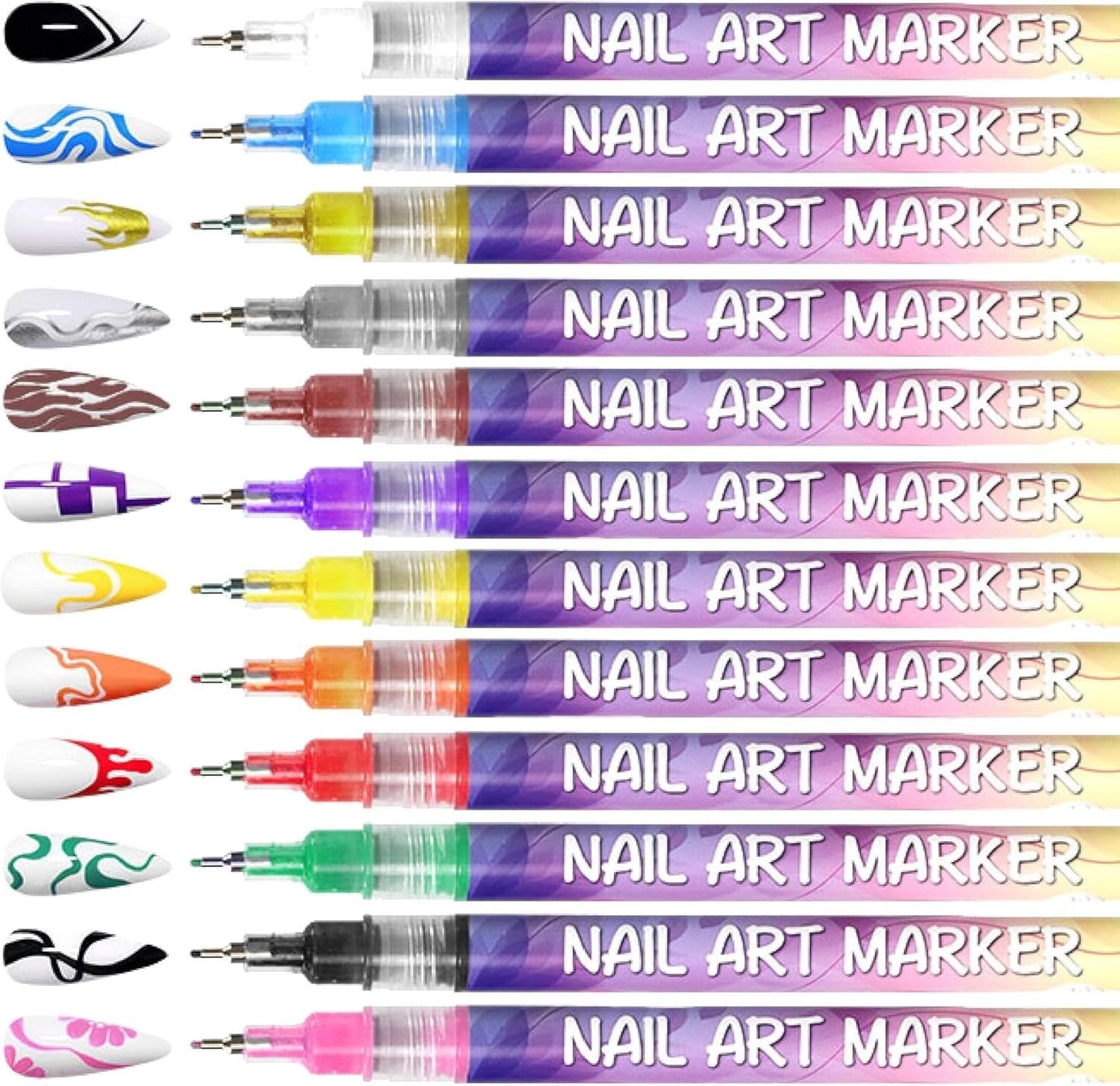 🎁✨ Nagellack-Set mit 12 Farben für kreative Designs 💅🎨