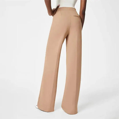 👖In drei Längen erhältlich🔥Hoch elastische Hose mit Knopfverschluss und weitem Bein für eine figurformende Wirkung