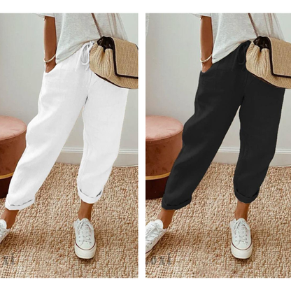 💕40% RABATT💕Lässige Baumwoll- und Leinenhosen für Damen