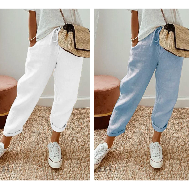 💕40% RABATT💕Lässige Baumwoll- und Leinenhosen für Damen