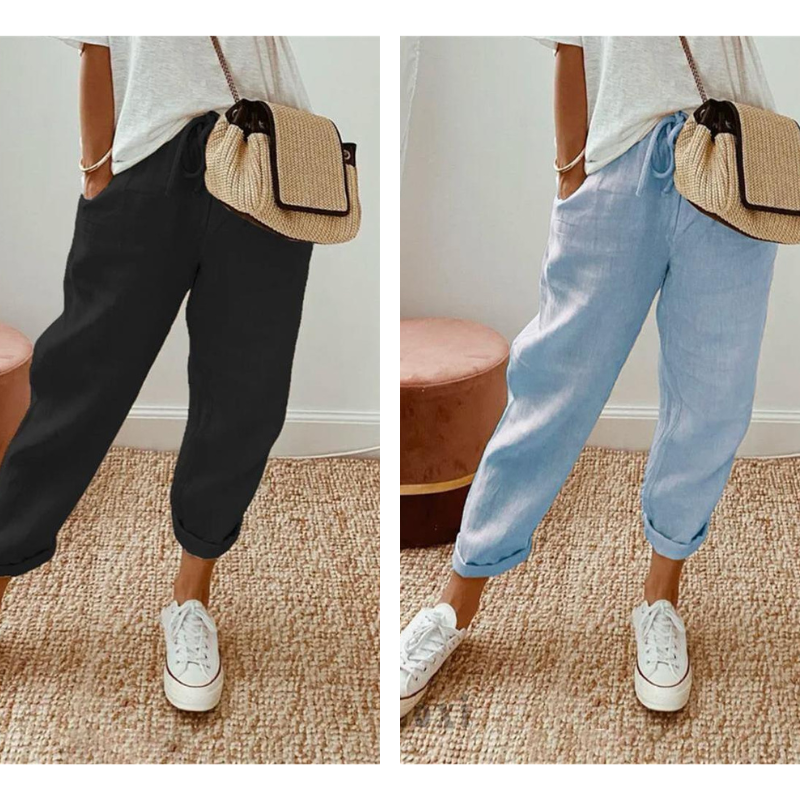 💕40% RABATT💕Lässige Baumwoll- und Leinenhosen für Damen
