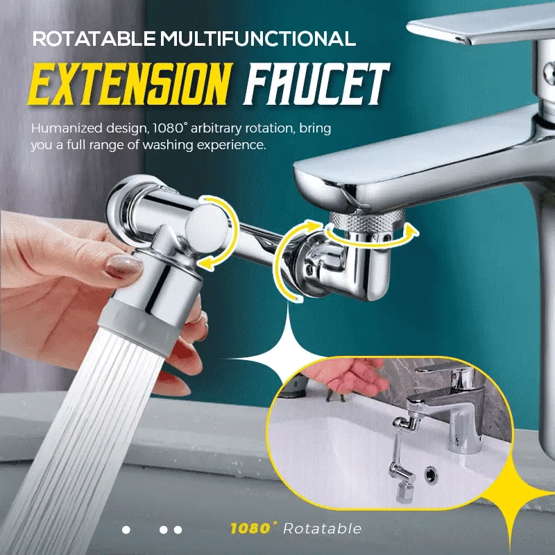 🔥 2 KAUFEN, 1 GRATIS🔥 1080° großwinklig drehbarer Spritzwasserfilter Wasserhahn