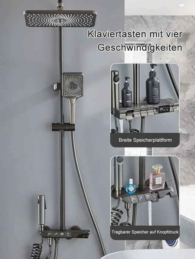 🔥Intelligentes Duschset mit konstanter Temperatur unter Druck