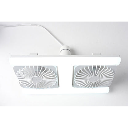 ✈Versandkostenfrei🌬️✨Deckenventilator mit Doppelkopf und LED-Licht – modernes Design mit Fernbedienung für Wohnzimmer & Schlafzimmer