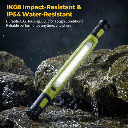 📢📢50 % Rabatt!! ⏰💡Wiederaufladbare Werkstattleuchte – 3000 LM, IPX4 Wassergeschützt & 360° Haken!