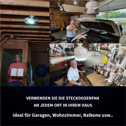 🔥Modernes 40W LED Deckenventilator-Licht (Ø 52cm) – Ultra-Leise mit Fernbedienung, E27 Sockel inkl. B22 Adapter. Ideal für Schlafzimmer, Küche & Garage.