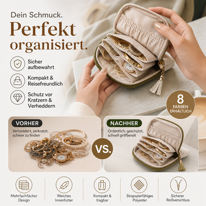 💎 KAUFE 1, ERHALTE 1 GRATIS! 👛 Mini-Schmucktasche mit Reißverschluss – Kompakt, elegant & ideal für Reisen – Schützt deine Schätze unterwegs ✈️