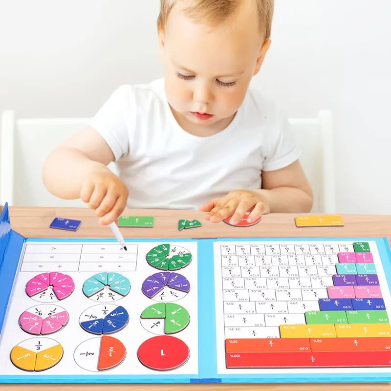 🧩50% RABATT! 🎨 Magnetisches Bruchbuch-Puzzle für Kinder – Lehrreich, Sicher & Förderung der Feinmotorik ✨