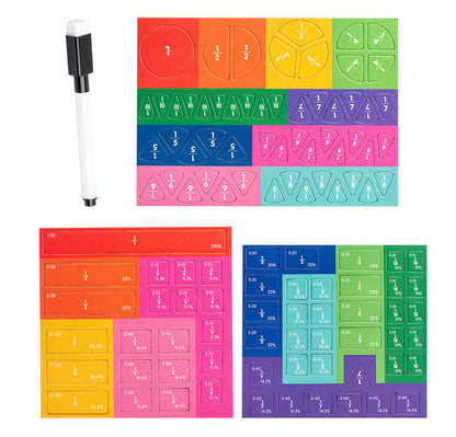 🧩🎨 Magnetisches Bruchpuzzle für Kinder – Entwickelt Feinmotorik & Lernspaß ✨🛡️ Sicher und langlebig für kreative Entdeckungen