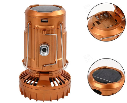 📢📢50 % Rabatt!! ⏰ Tragbare LED-Camping-Laterne mit Ventilator