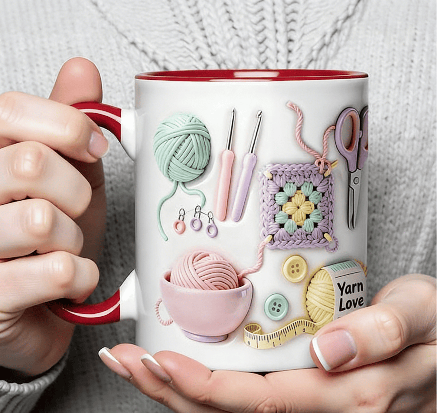 💎 LETZTER TAG: 50% AUF DIE „YARN LOVE“-TASSE! 💎 Perfektes Geschenk für Bastelfreunde – Spülmaschinenfest ✨